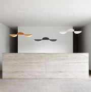 Lampa wisząca Almendra Linear S3 antracytowa Flos