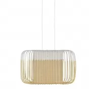 Lampa wisząca Bamboo Oval 55 cm biała Forestier