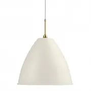 Lampa wisząca Bestlite BL9 40 cm stal mosiężna biała matowa Gubi