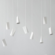 Lampa wisząca Ceramiczna Narrow biała Moebe