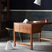 Lampa wisząca Ceramiczna Wide biała Moebe