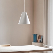 Lampa wisząca Ceramiczna Wide biała Moebe