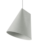 Lampa wisząca Ceramiczna Wide jasnoszara Moebe