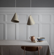 Lampa wisząca Ceramiczna Wide oliwkowa Moebe