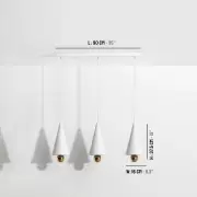Lampa wisząca Cherry 3 punktowa biała Petite Friture
