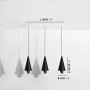 Lampa wisząca Cherry 3 punktowa czarna Petite Friture