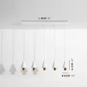 Lampa wisząca Cherry 5 punktowa biała Petite Friture