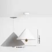 Lampa wisząca Cherry l biała Petite Friture