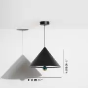 Lampa wisząca Cherry l czarna Petite Friture