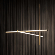 Lampa wisząca Coordinates S1 aluminium w kolorze szampańskim Flos