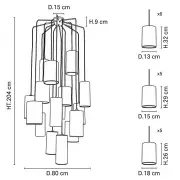 Lampa wisząca Cosiness 16l Market Set