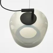Lampa wisząca Double long przydymiona szara Brokis