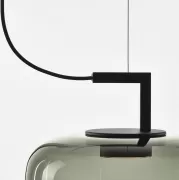 Lampa wisząca Double medium przydymiona szara Brokis