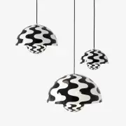 Lampa wisząca Flowerpot VP7 czarno-biała Andtradition