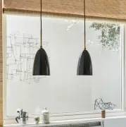 Lampa wisząca Grashoppa czarna połysk Gubi