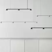 Lampa wisząca Hat Linear 167 cm jasnoszara Normann Copenhagen