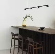 Lampa wisząca Hat Linear 167 cm czarna Normann Copenhagen