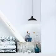 Lampa wisząca Kaiser Idell 28.5 cm czarna połysk Fritz Hansen