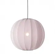 Lampa wisząca Knit-Wit 60 cm różowa Made By Hand