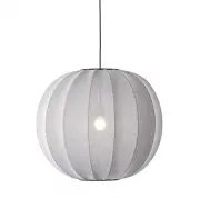 Lampa wisząca Knit-Wit 60 cm srebrna Made By Hand