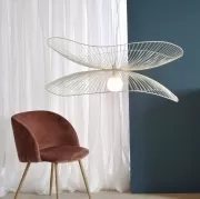 Lampa wisząca Libellule 100 cm biała Forestier