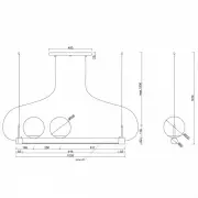 Lampa wisząca Ligne czarna UMMO