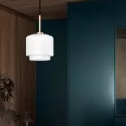 Lampa wisząca Megumi 28 cm mosiężna Please Wait to be Seated