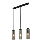 Lampa wisząca Miella przydymiona