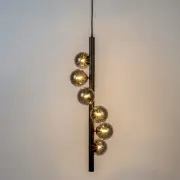 Lampa wisząca Monica szkło przydymione White Label Living