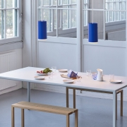 Lampa wisząca Tube 16 cm niebieska Moebe