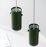 Lampa wisząca Tube 16 cm zielona Moebe