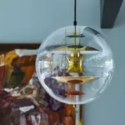 Lampa wisząca VP Globe stal mosiężna Verpan