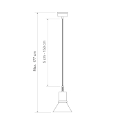 Lampa wisząca type 80 pale putty Anglepoise