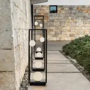 Lampa Abachina wersja podłogowa biała double Karman