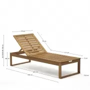 Leżak ogrodowy Sulamita kave home