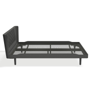 Łóżko Noa 160x200 Ażurowe Midnight Black Oak Auping