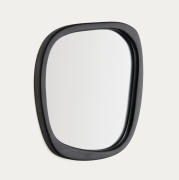 Lustro ścienne Alura 47 cm czarne Kave Home