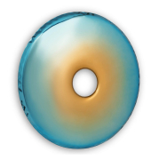 Lustro Rondo 120 cm Helix Nebula Topaz Sapphire Zieta