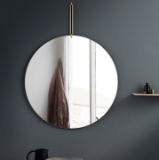 Lustro ścienne 70 cm mosiężne Moebe