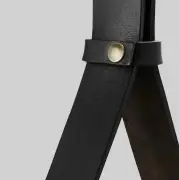 Lustro ścienne Adnet 58 cm czarne Gubi
