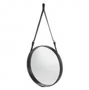 Lustro ścienne Adnet 70 cm czarne Gubi