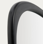 Lustro ścienne Alura 47 cm czarne Kave Home