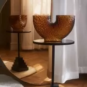 Lustro ścienne Circum 110 cm bursztynowe AYTM