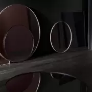 Lustro ścienne Circum 70 cm różowe AYTM