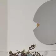 Lustro ścienne Verto okrągłe przydymione AYTM