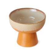 Miska ceramiczna tapas na nóżce 70s dunes HKliving