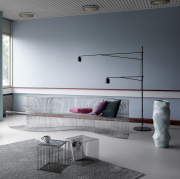 Moduł Panton Wire 34,8 × 34,8 × 34,8 cm z półką czarny Montana