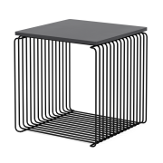 Moduł Panton Wire 34,8 × 34,8 × 34,8 cm z półką czarny Montana