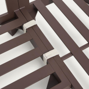 Zestaw ogrodowy Nerano 3-osobowy brązowy kave home