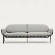 Sofa ogrodowa Joncols 3 os. jasnoszara kave home